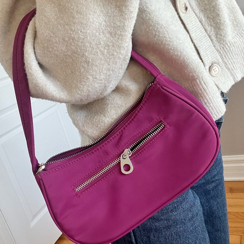 Pull&Bear Vibrant Purple Clutch